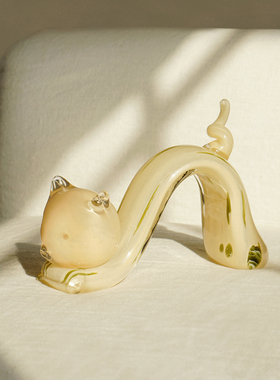 手工玻璃烧制，质感家居软装摆件