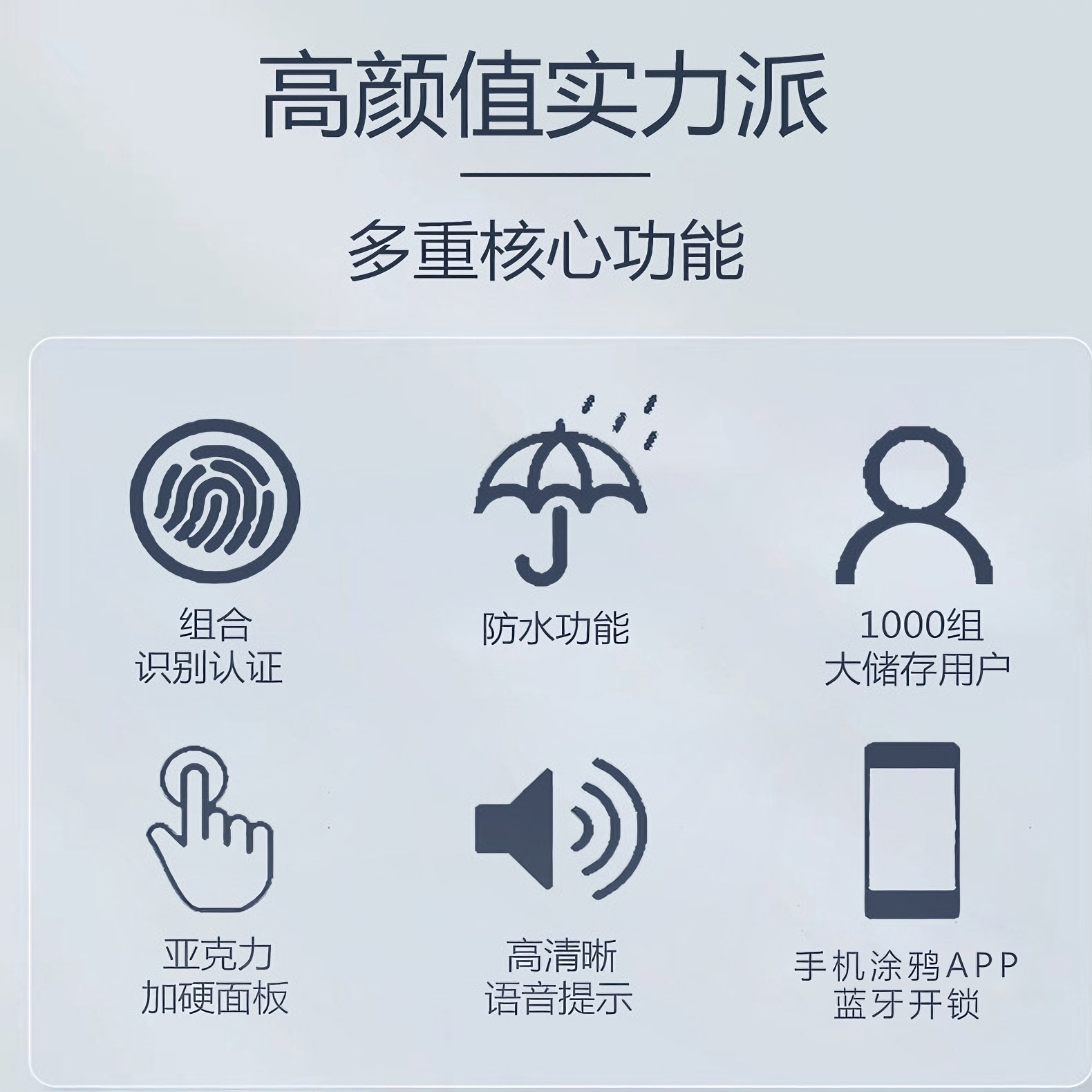 涂鸦智能APP防水指纹门禁系统一体机磁力锁电插锁刷卡密码玻璃门 - 图1