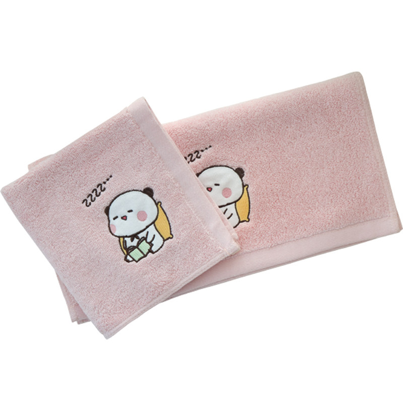 小熊猫一二正版授权纯棉加厚毛巾方巾可爱柔软吸水全棉家用成人儿,淘宝优惠券,粉丝福利购,淘宝优惠卷