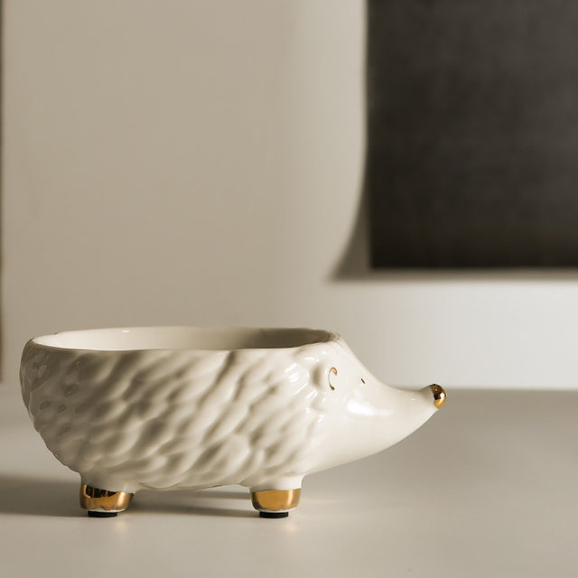 Bathroom ceramic soap box storage Nordic