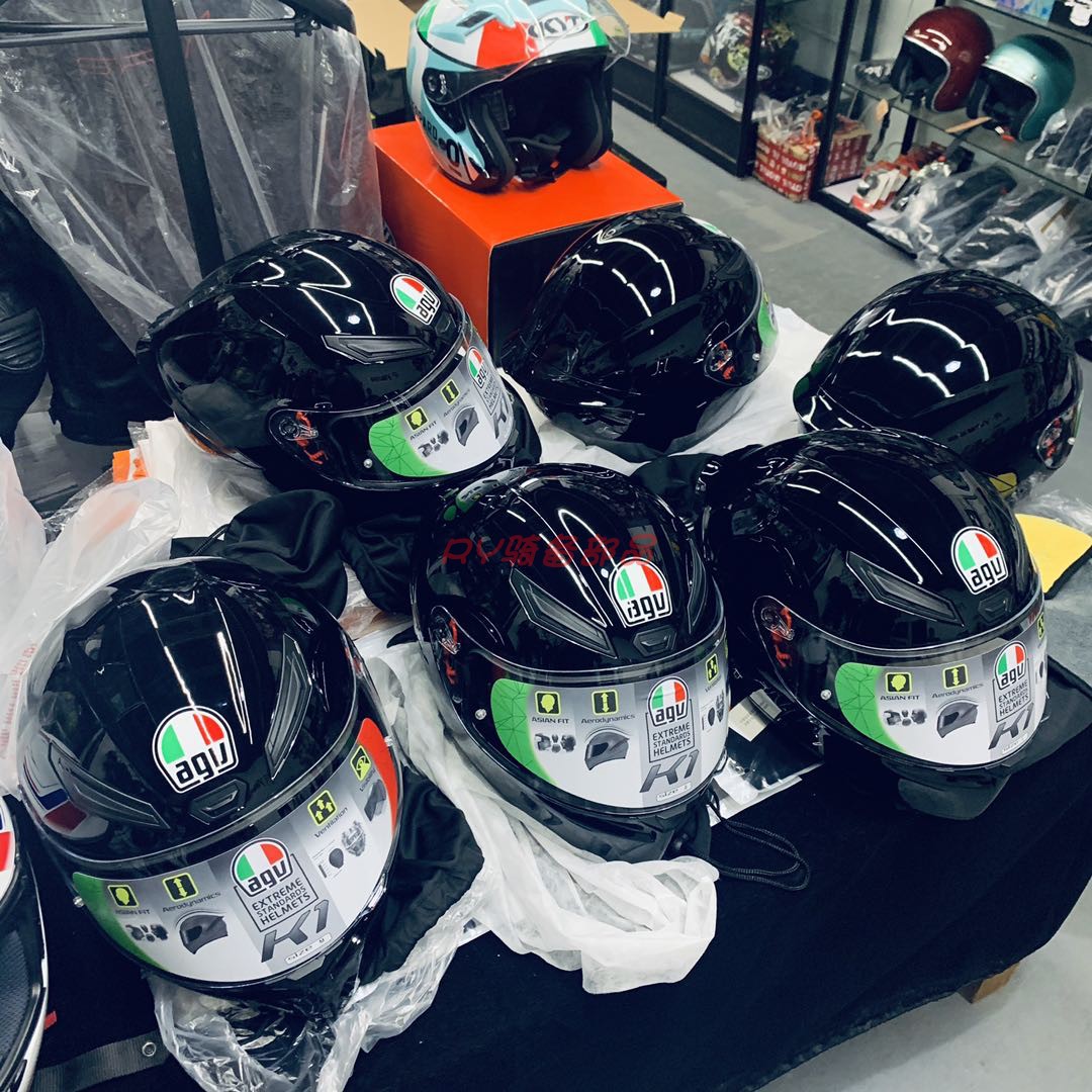 RY骑备部品 AGV K1S新款四季通用摩托车机车赛车全盔覆式男女跑盔-图1