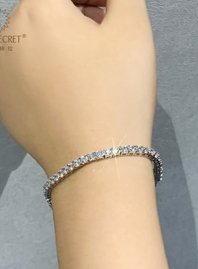 hera优雅复古碎钻手链人造钻石女