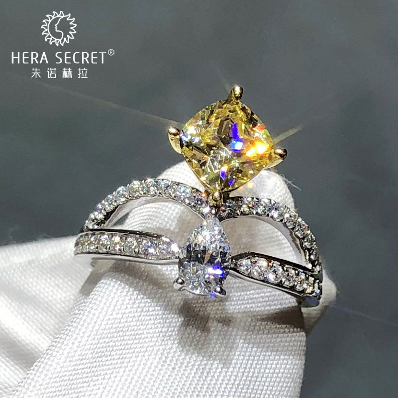 朱诺赫拉皇冠新款1克拉仿女钻戒指 朱诺赫拉戒指/指环