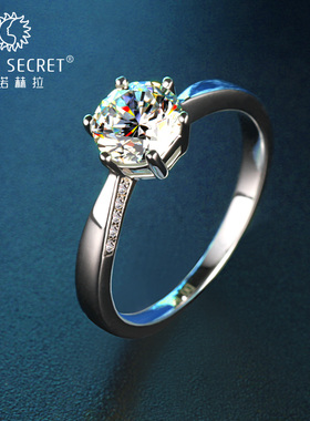 朱诺赫拉六爪仿真钻戒女锆石80
