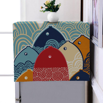 American fabric Cartoon Haier Siemens electric hood cloth fish single double to three-open refrigerator cover cloth with fish year after year