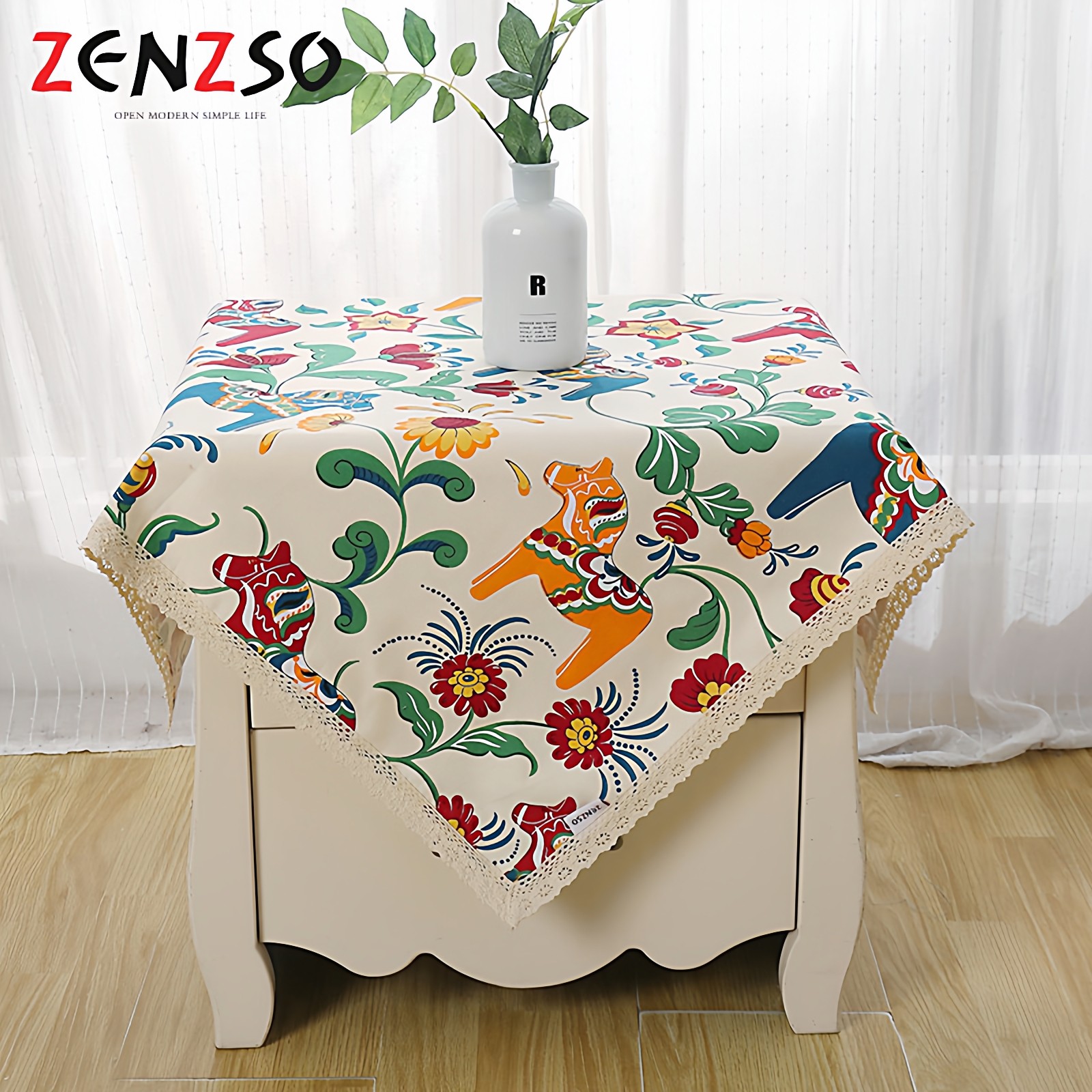 桌布田园全棉空调冰箱洗衣微波炉打印机扫地机床头柜罩巾盖布艺,淘宝优惠券,粉丝福利购,淘宝优惠卷