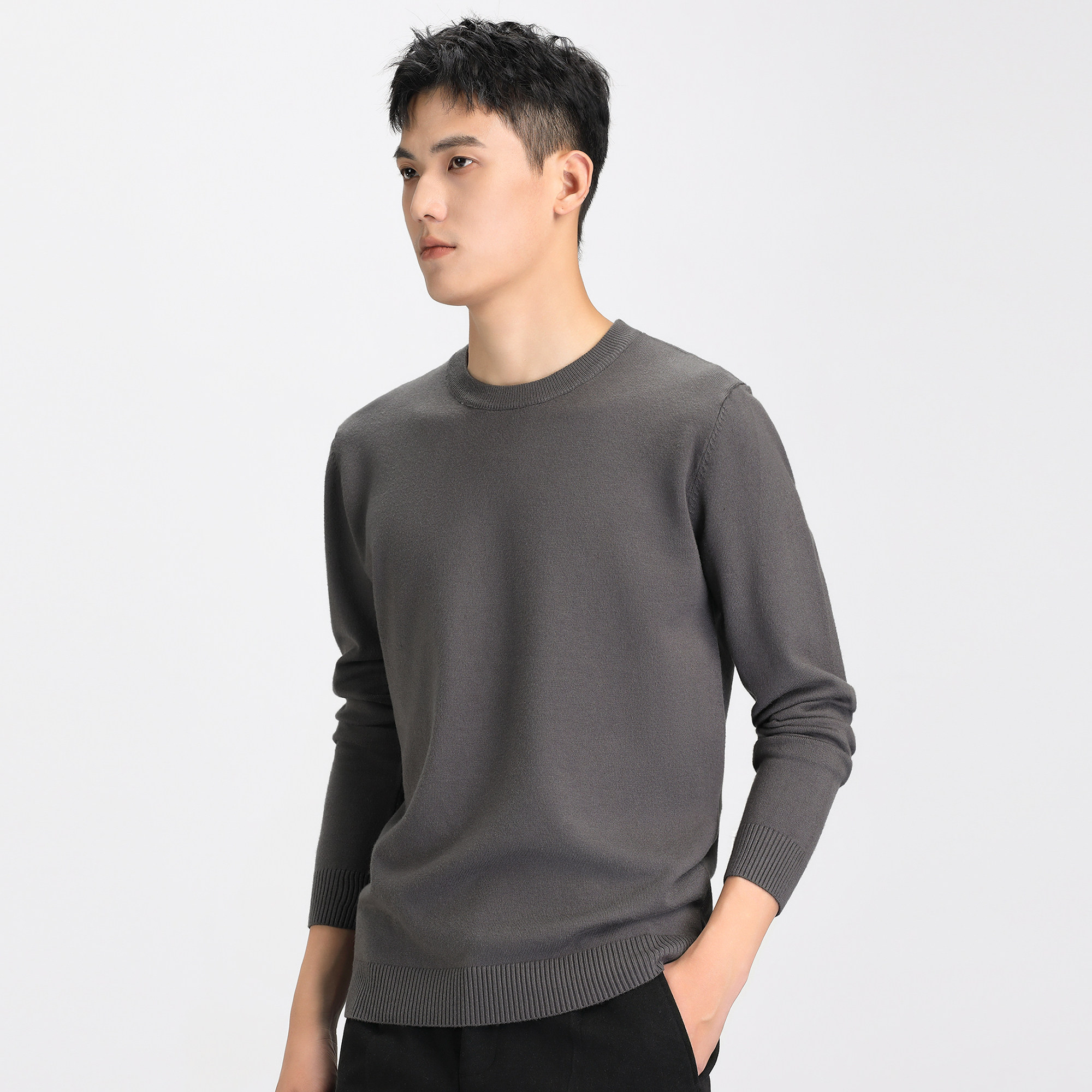 秋冬季套头男士毛衫男毛衣春秋新款圆领休闲青年保暖打底针织衫冬,淘宝优惠券,粉丝福利购,淘宝优惠卷