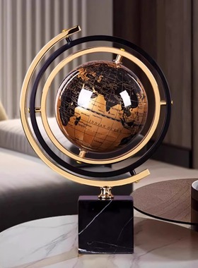 多维度环绕】高档大气地球仪摆件