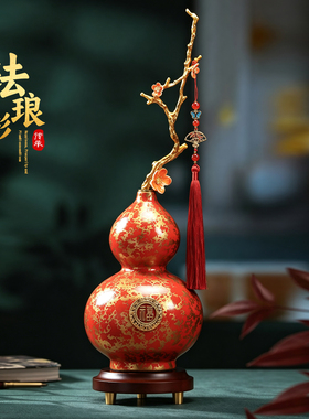 招财福禄寓意好！珐琅彩装饰摆件