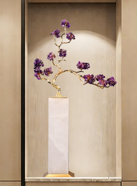 发财树摆件！入户玄关轻奢装饰品