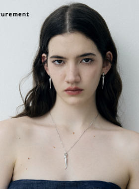 丁禹兮925银轻奢拉丝工艺自由卷系列吊坠项链高级小众配饰