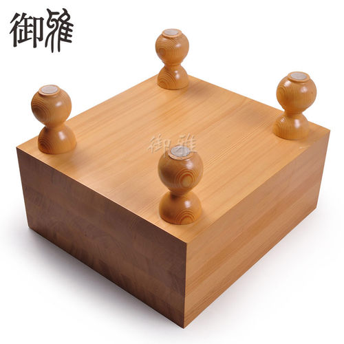 御雅 新榧木围棋棋墩12/15/20cm厚棋盘拼接实木围棋棋桌 炕台棋桌 - 图1
