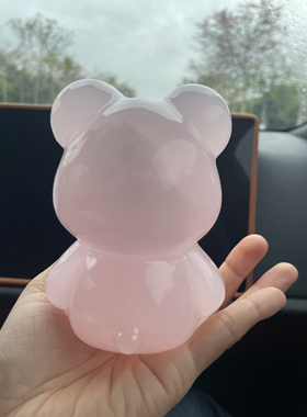 粉紫玉暴力熊小熊 坐熊时尚饰品，摆件 装饰 摆设