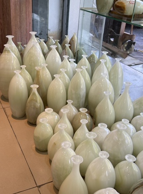 玉石花瓶家居摆设玉石