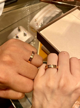 Bvlgari 宝格丽55号玫瑰金单钻戒指 正品保真 支持鉴定