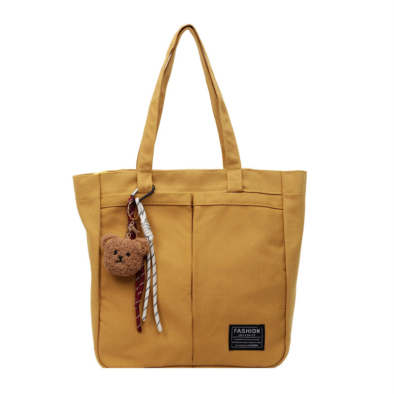 韩系ins风帆布包包女 单肩包学生党大容量旅游轻便休闲通勤托特包,淘宝优惠券,粉丝福利购,淘宝优惠卷