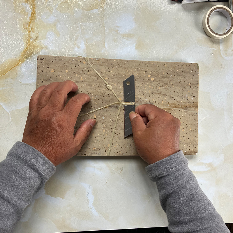 大理石裂缝修补胶厨房台面修复膏 石材补坑洞石英石补缝专用ab胶 - 图2