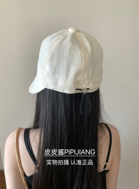 加深款韩版可抽绳渔夫帽女夏遮阳防晒棉麻日系文艺慵懒显脸小帽子