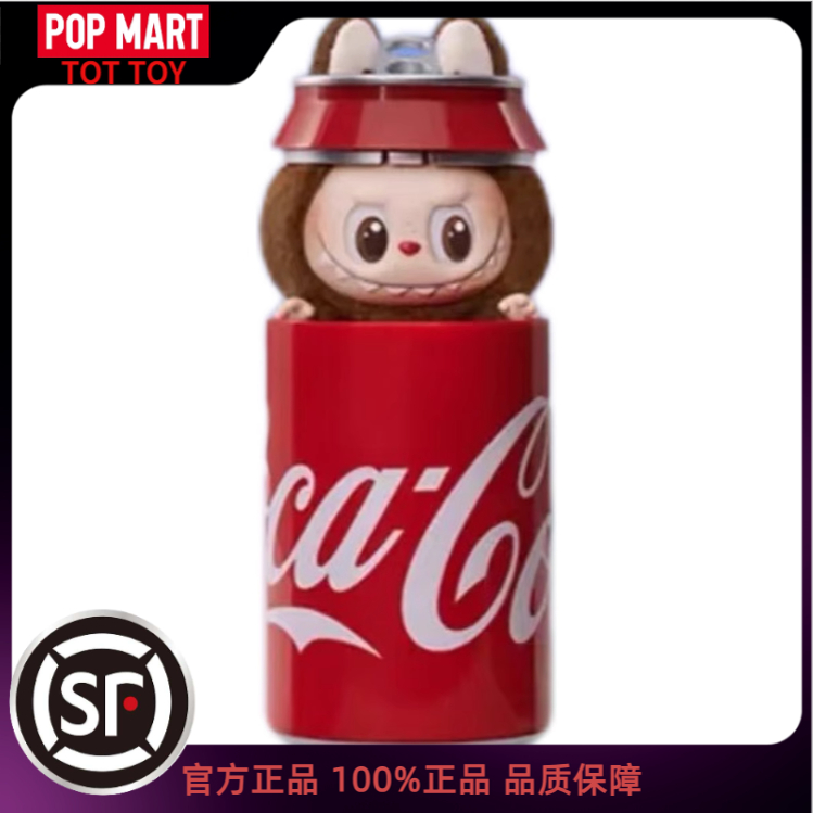 POPMART泡泡玛特LABUBU可乐系列搪胶毛绒挂件公仔马卡龙盲盒摆件 - 图1