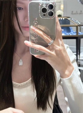 法式巴黎满钻城堡幸福之门项链镶满钻锆石轻奢高端小众级感锁骨颈