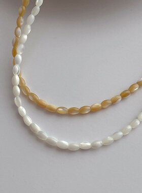 天然淡水贝壳米珍珠项链轻奢高端小众级设计感气质名媛时尚锁骨颈