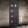 American container interior door wrought iron industrial style retro