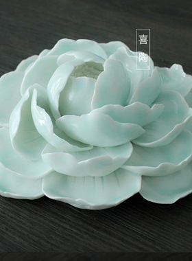 景德镇纯手工牡丹花装饰熏香炉
