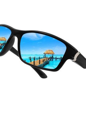 新款跨境男女户外运动炫彩偏光太阳镜骑行驾驶墨镜变色夜市眼镜