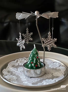 走马灯雪花圣诞树节老人