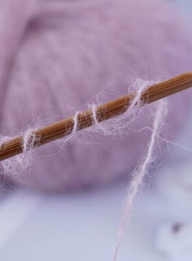 进口南非超幼真丝手工羊绒配线细