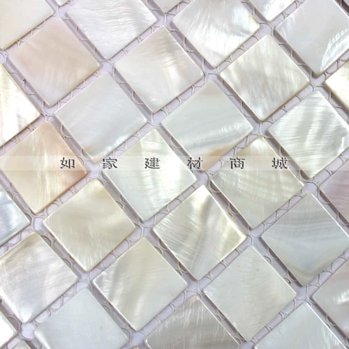 20 Натуральная Fritillaria Shell Net с швейными мозаичными наклейками на фоновые телевизоры