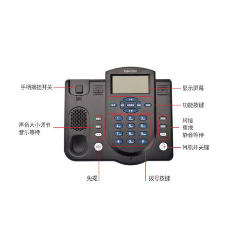 北恩U860固定电话录音客服局域网集中管理专业销售推广坐席话务机 - 图1