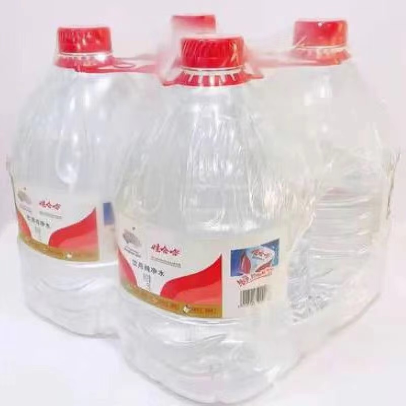 娃哈哈纯净水5L*4桶整箱批特价哇哈哈大瓶桶装饮用水非矿泉水5升