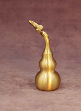 铜葫芦摆件开盖光面葫芦空心八卦葫芦挂件家居装饰品客厅玄关摆件