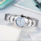 CASI0 Casio Ice Blue Watch Women's Fashion Compact Steel Strap Simple Quartz Women's Watch LTP-1241D-2A