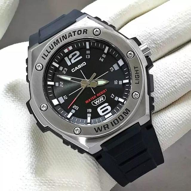 Casio watch men's steel heart student sports waterproof watch MWA-100H-1A