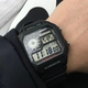 Casio watch men's canvas steel strap waterproof luminous retro small square model AE-1200WHB-3B