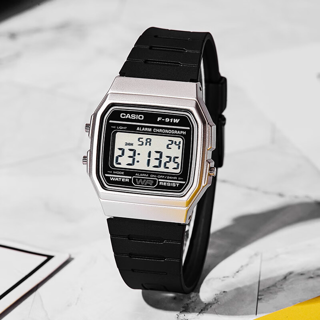 Casio Casio watch retro student electronic small square watch F-91W-1 F-91WM-7A