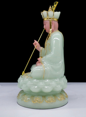 菩萨像九华山娑婆三圣汉白玉