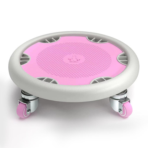 静音腹肌盘健腹盘健身器材家用四轮男女健腹肌轮脚踩滑盘轴承轮子 - 图2