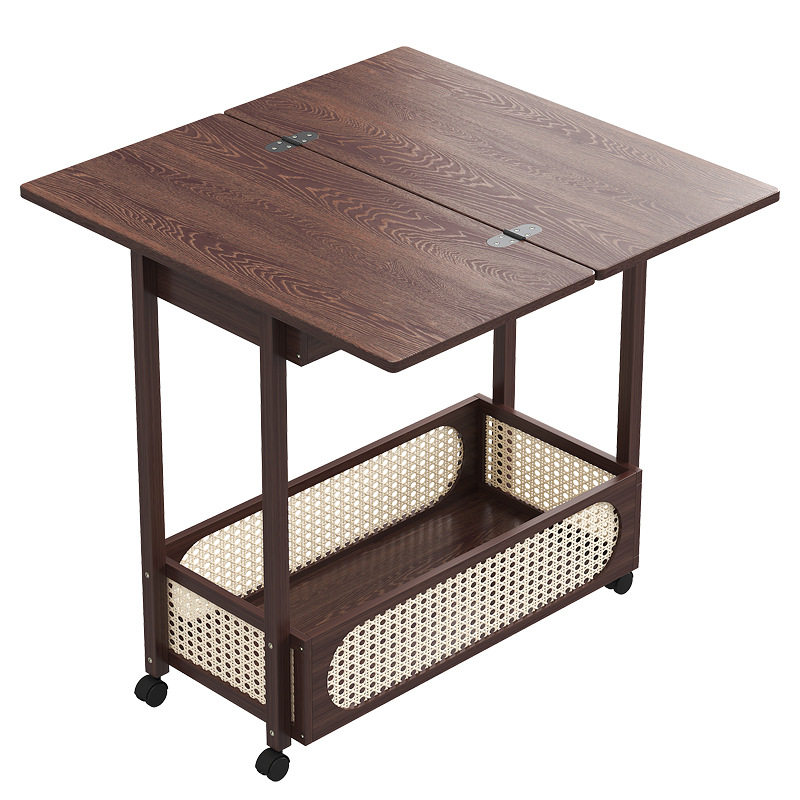 小推车带轮可移动多功能折叠茶几客厅沙发边几实木茶桌多用折叠桌,淘宝优惠券,粉丝福利购,淘宝优惠卷