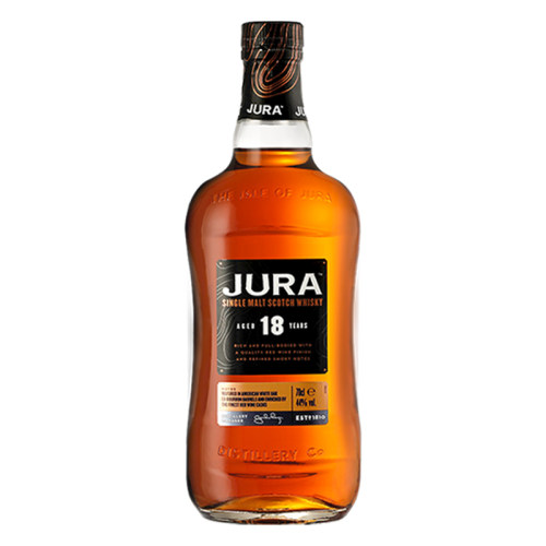 Jura吉拉18年单一麦芽苏格兰威士忌正品洋酒 红酒桶 朱拉小岛 - 图0