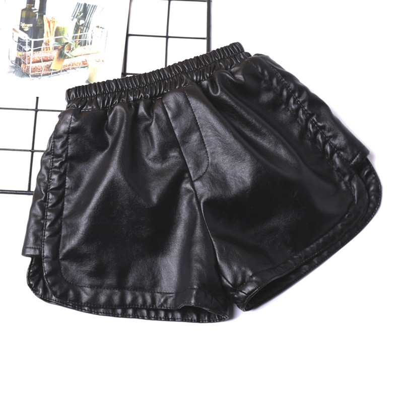 女童皮短裤春秋冬童装中大童热裤皮裤儿童裤子外穿小女孩pu皮短裤,淘宝优惠券,粉丝福利购,淘宝优惠卷