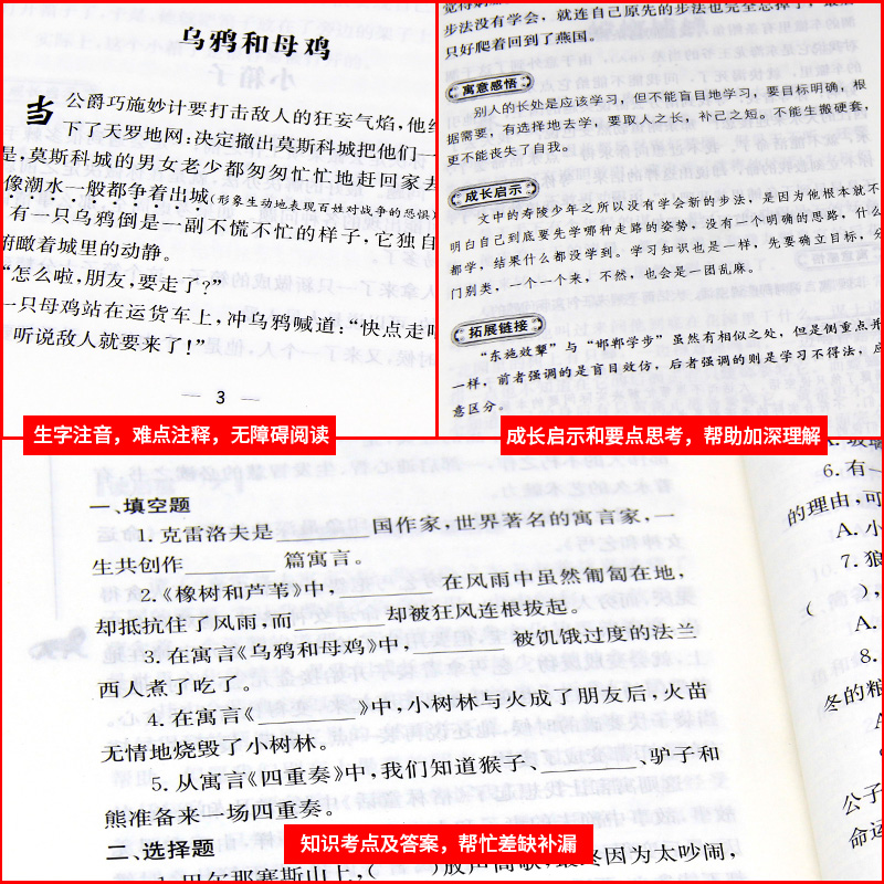 稻草人安徒生童话格林童话三年级上册下册快乐读书吧课外阅读书籍中国古代寓言故事伊索寓言克雷洛夫寓言拉封丹寓言全集正版-图2