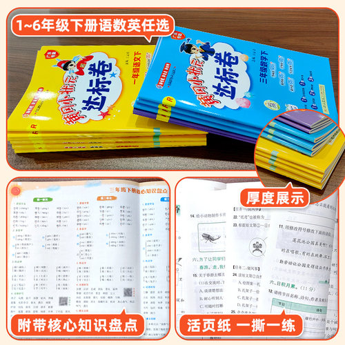 2026春黄冈小状元达标卷一二年级三四五六年级上册下册语文数学人教北师版小学试卷测试卷全套期末冲刺100黄岗广东专版广州教科 - 图1