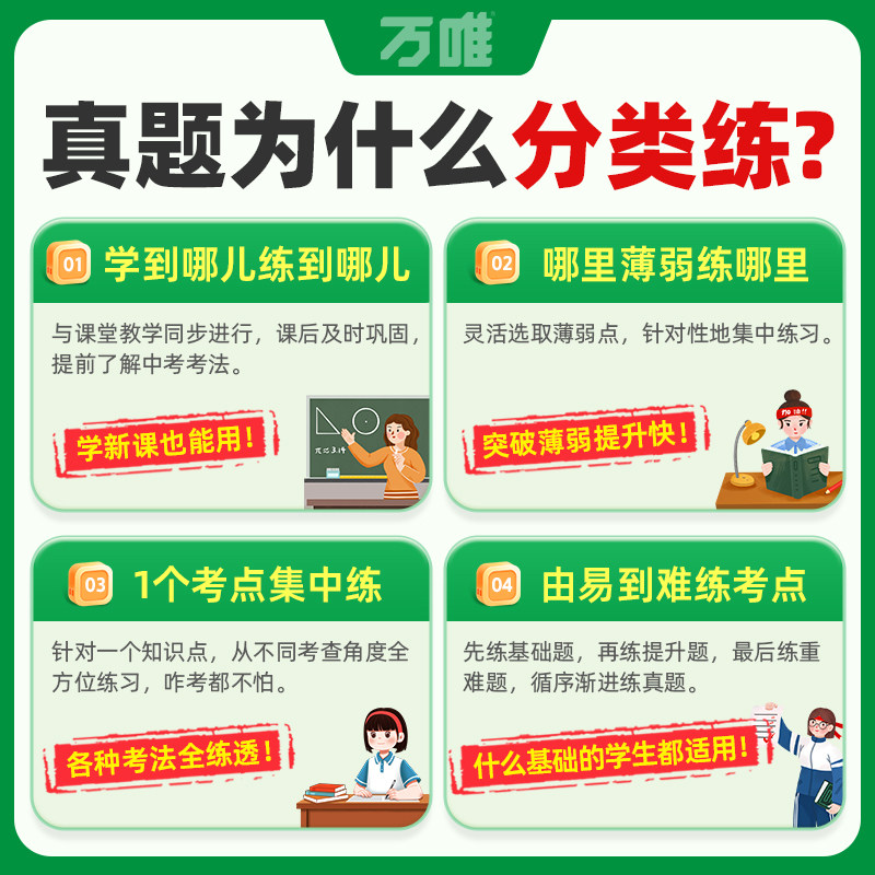 2026版万唯中考真题分类卷全套语文数学物理化学英语八九年级生物地理试题研究初中模拟试卷练习题初三总复习资料下万维生地会考