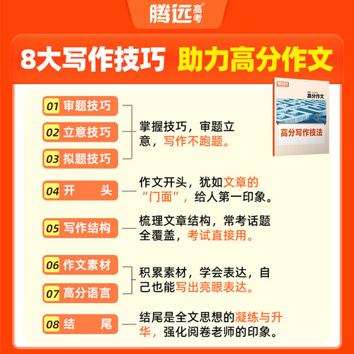 2027万唯腾远高考高分作文名校模考满分作文2026高考作文高中作文高考作文素材高中语文作文素材解题达人高分英语写作高考复习资料 - 图1