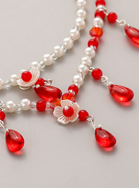 儿童新软璎珞汉服配饰女童项链珍珠明气质旗袍饰品少女百搭