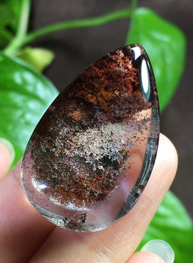 天然情侣款绿幽灵吊坠挂件装饰品