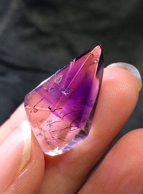 天然紫水晶超七原幻影权杖情侣